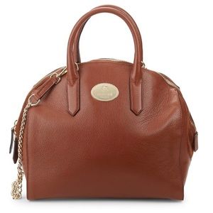 Roberto Cavalli Round Leather Satchel
